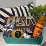 A gift box showing a number of products made by Black owned businesses