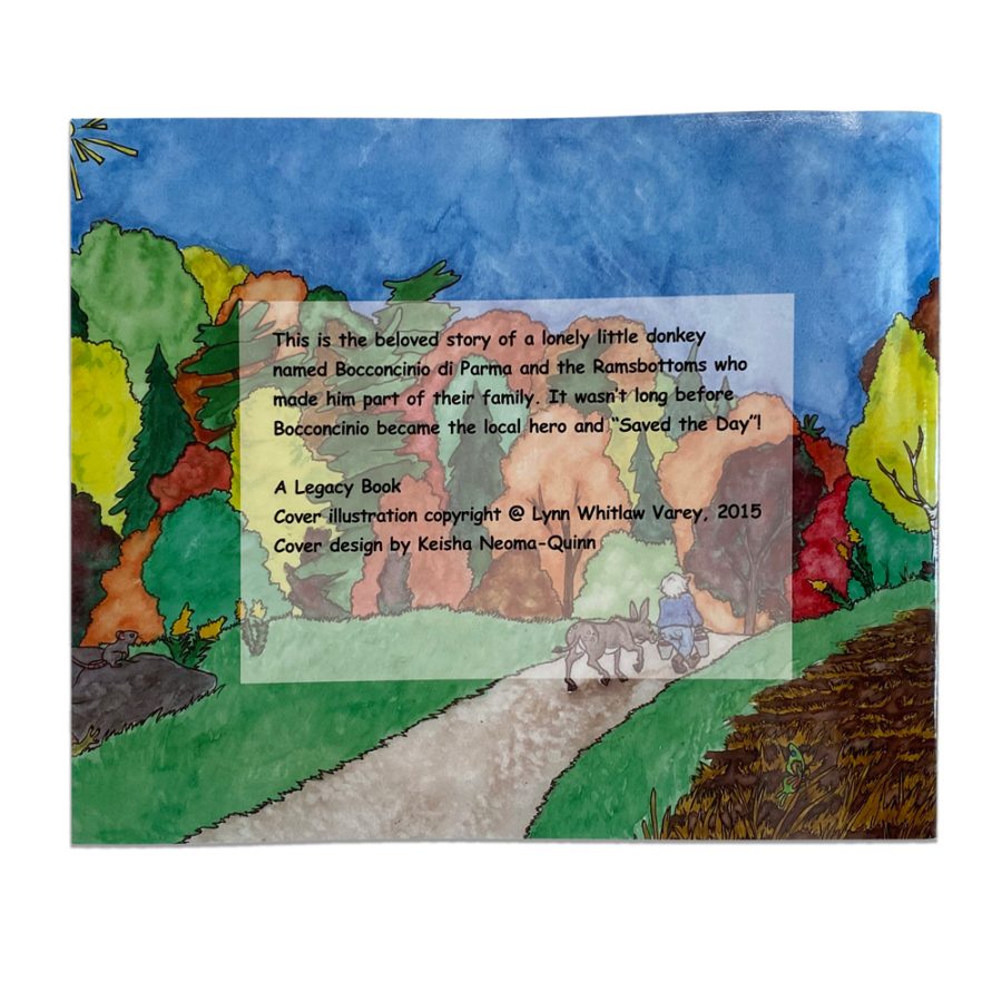 Bocconcinio Di Parma Saves the Day! Children's Book Back Cover