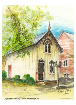 Framed Postcard - Doctor's Office