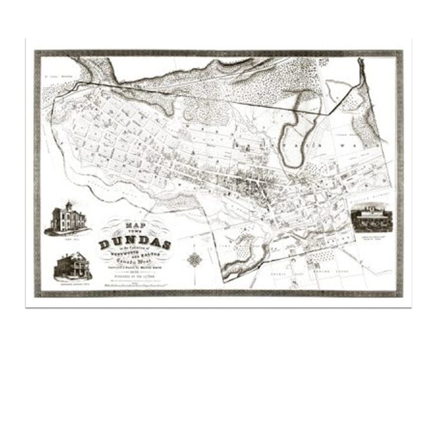 DundasMap Historical Map of Dundas Ontario Canada