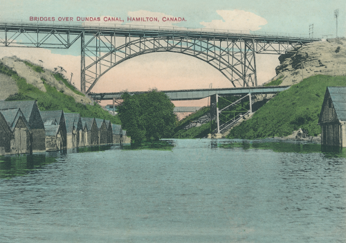 Bridges Over Dundas Canal Postcard