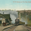 G.T.R. Station and The Peak Postcard