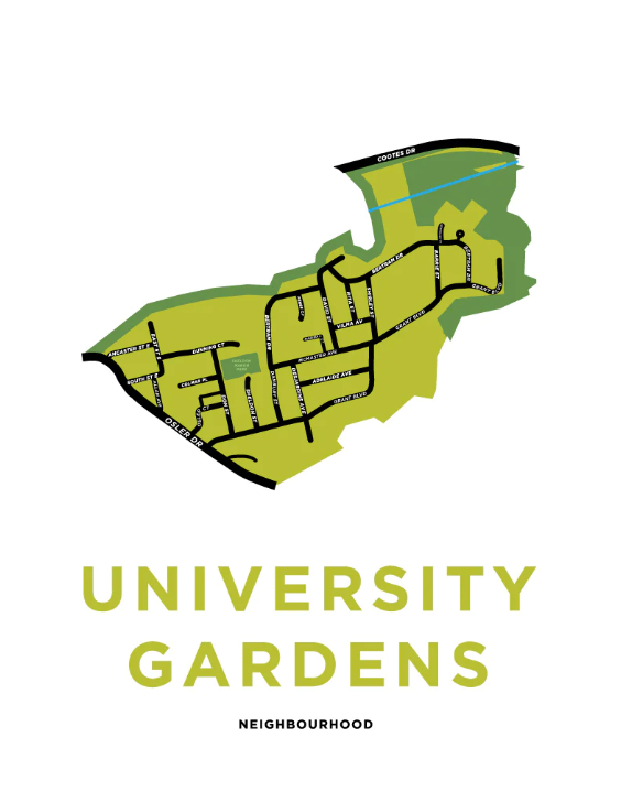 University-Gardens Jelly Bros Neighbourhood Prints