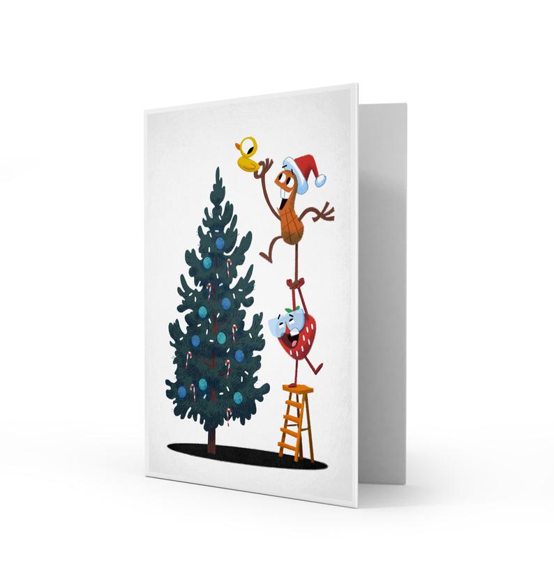 10 Holiday Greeting Cards Pack