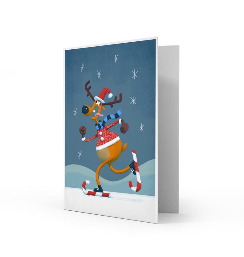 10 Holiday Greeting Cards Pack