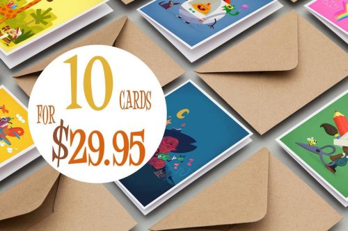 10 Assorted Greeting Cards Pack