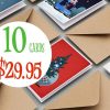 10 Holiday Greeting Cards Pack