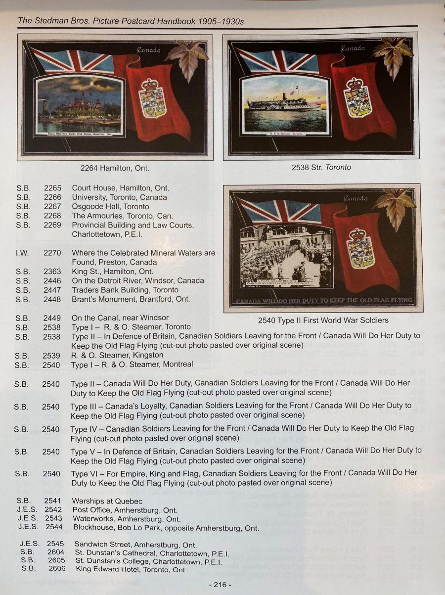 Stedman Brothers Picture Postcard Handbook 1905-1930 (2019)