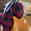Red & Black Checkered Unicorn (Auntie Sugar)