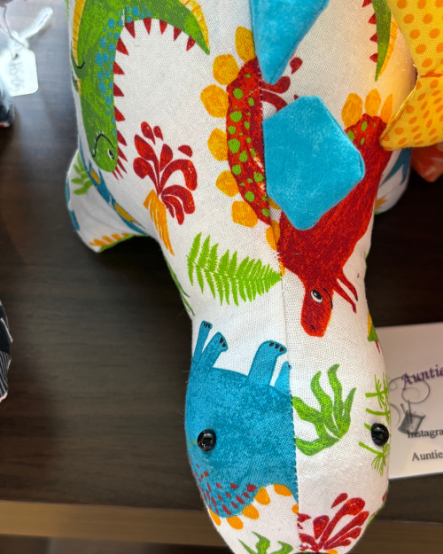 Auntie-Sugar-Creations-AS-19 Rainbow Stegosaurus Dinosaur (Auntie Sugar)
